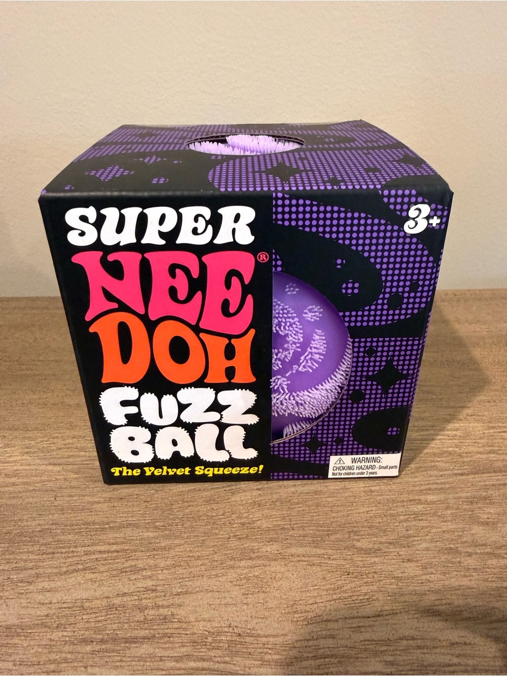 Super NeeDoh Fuzz Ball - Purple Velvet Squeeze
